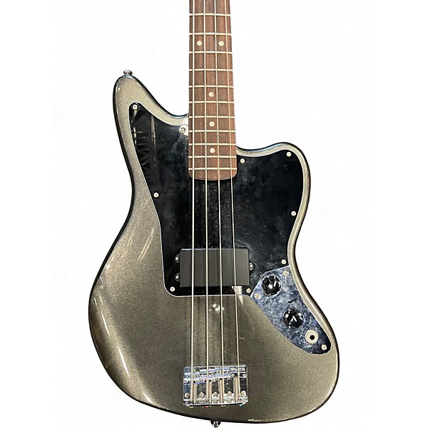 Used Squier AFFINITY JAGUAR CHARCOAL FROST METALLIC Electric Bass Guitar