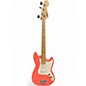 Used 2023 Squier SONIC Bronco TAHITIAN CORAL Electric Bass Guitar thumbnail