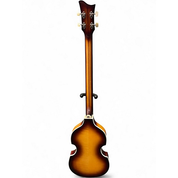 Used Hofner 500/1 Contemporary Left Handed Sunburst Electric Bass Guitar