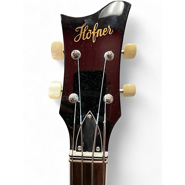 Used Hofner 500/1 Contemporary Left Handed Sunburst Electric Bass Guitar