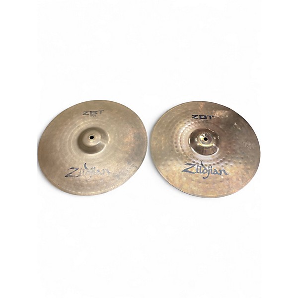 Used 2010 Zildjian 14in ZBT Rock Hi Hat Pair Cymbal