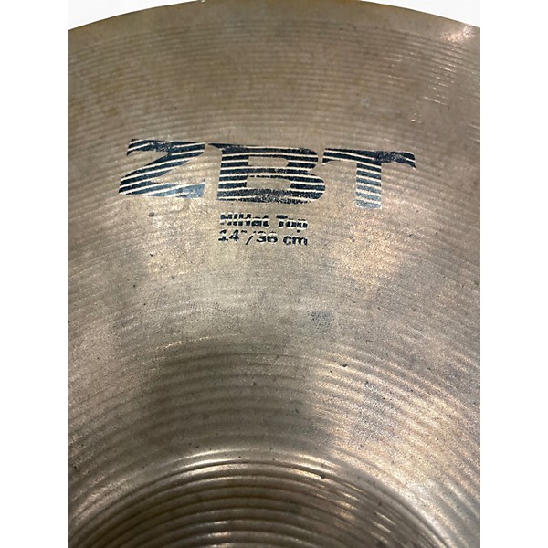 Used 2010 Zildjian 14in ZBT Rock Hi Hat Pair Cymbal