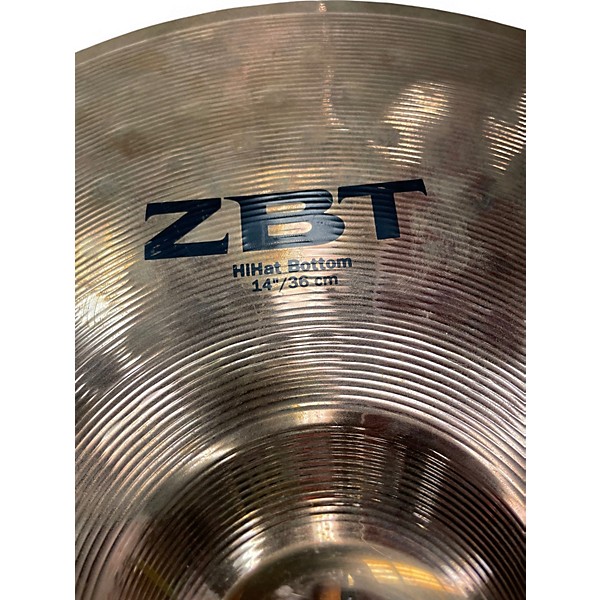Used 2010 Zildjian 14in ZBT Rock Hi Hat Pair Cymbal