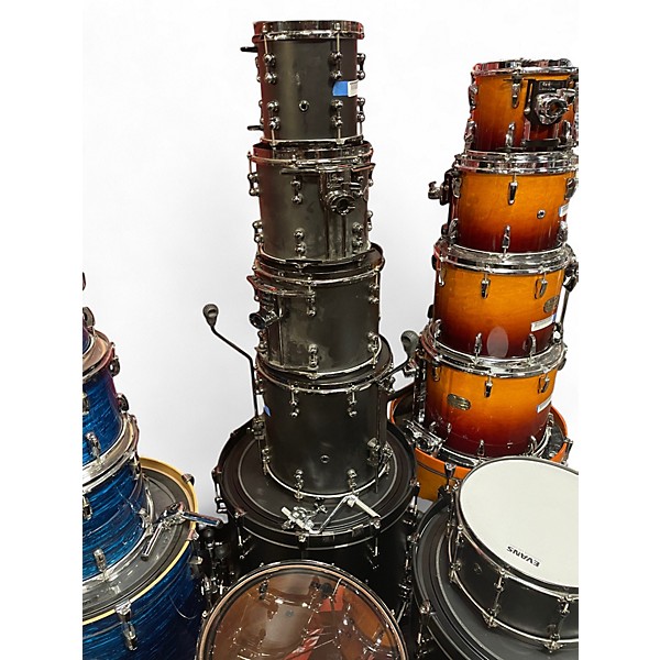 Used Pearl 8 Piece Reference Series MATTE BLACK Drum Kit
