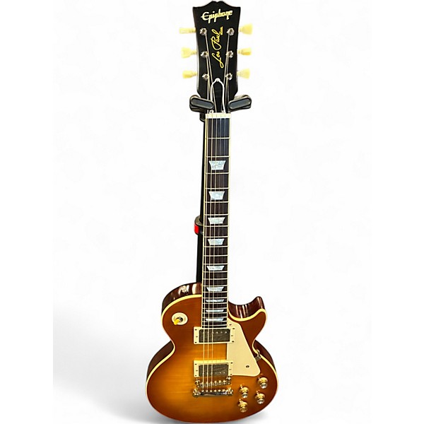 Used 2025 Epiphone 1960 Les Paul Inspired by Gibson Standard Reissue Iced Tea Burst Solid Body Electric Guitar