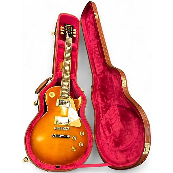 Used 2025 Epiphone 1960 Les Paul Inspired by Gibson Standard Reissue Iced Tea Burst Solid Body Electric Guitar