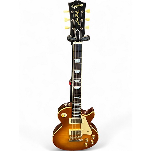 Used 2025 Epiphone 1960 Les Paul Inspired by Gibson Standard Reissue Iced Tea Burst Solid Body Electric Guitar