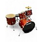 Used TAMA 5 Piece Stagestar Complete Red Sparkle Drum Kit thumbnail