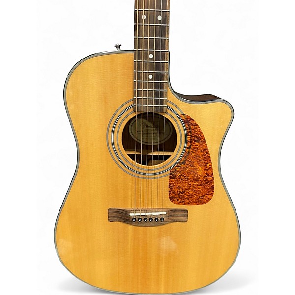 Used Fender CD220SCE Natural Acoustic Electric Guitar