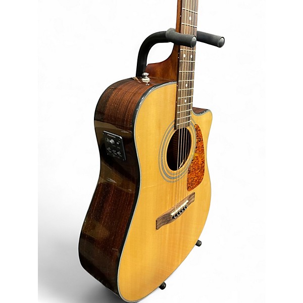 Used Fender CD220SCE Natural Acoustic Electric Guitar