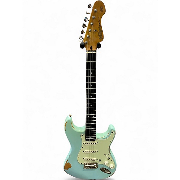 Used Vintage ICON V6 RELIC BLUE Solid Body Electric Guitar