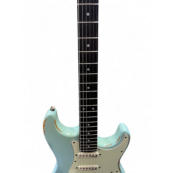 Used Vintage ICON V6 RELIC BLUE Solid Body Electric Guitar