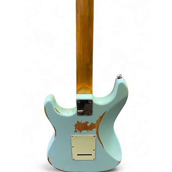 Used Vintage ICON V6 RELIC BLUE Solid Body Electric Guitar