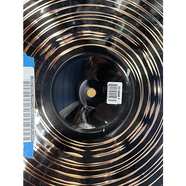 Used MEINL 14in CLASSICS CUSTOM DARK HI HATS Cymbal