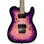 Used Schecter Guitar Research Diamond Series PT PURPLE BURL Solid Body Electric Guitar