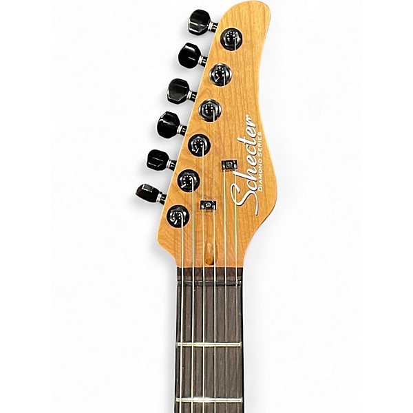 Used Schecter Guitar Research Diamond Series PT PURPLE BURL Solid Body Electric Guitar
