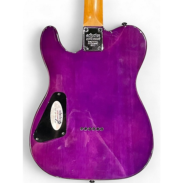 Used Schecter Guitar Research Diamond Series PT PURPLE BURL Solid Body Electric Guitar