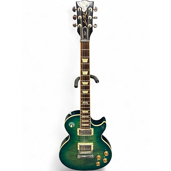 Used 2014 Gibson 120th Anniversary Les Paul Classic Ocean Blue Solid Body Electric Guitar