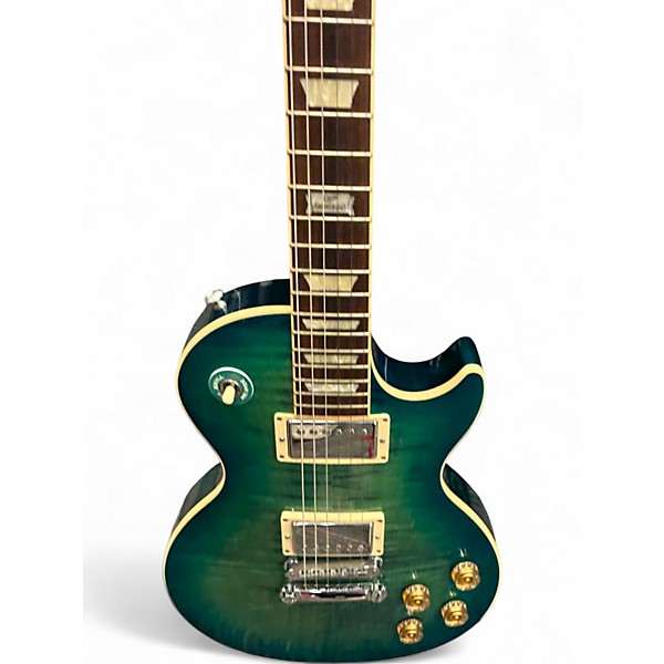 Used 2014 Gibson 120th Anniversary Les Paul Classic Ocean Blue Solid Body Electric Guitar