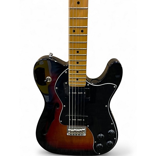 Used Fender MODERN PLAYER THINLINE Sunburst Hollow Body Electric Guitar
