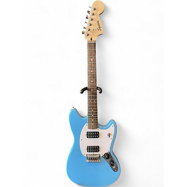 Used Fender Mustang Blue Solid Body Electric Guitar