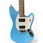 Used Fender Mustang Blue Solid Body Electric Guitar