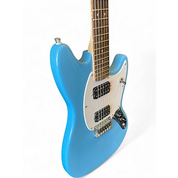 Used Fender Mustang Blue Solid Body Electric Guitar