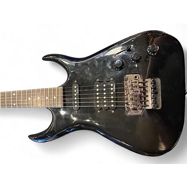 Used Alvarez dana tri force Black Solid Body Electric Guitar