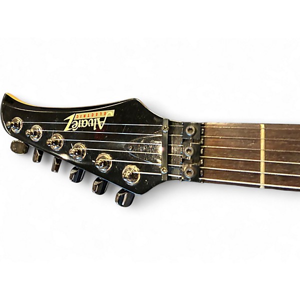 Used Alvarez dana tri force Black Solid Body Electric Guitar
