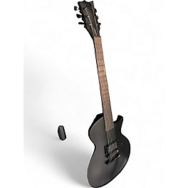 Used Ltd Black Metal MATTE BLACK Solid Body Electric Guitar