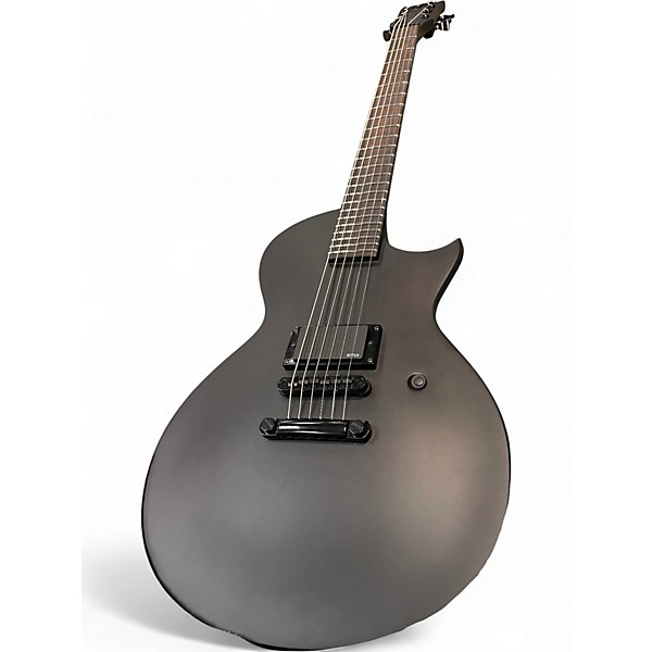 Used Ltd Black Metal MATTE BLACK Solid Body Electric Guitar