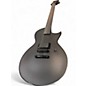 Used Ltd Black Metal MATTE BLACK Solid Body Electric Guitar