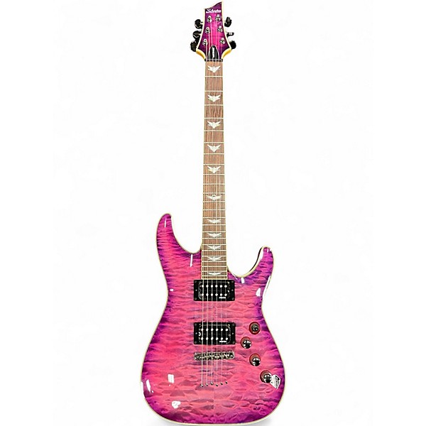 Used Schecter Guitar Research Omen Extreme 6 Electric Magenta Solid Body Electric Guitar