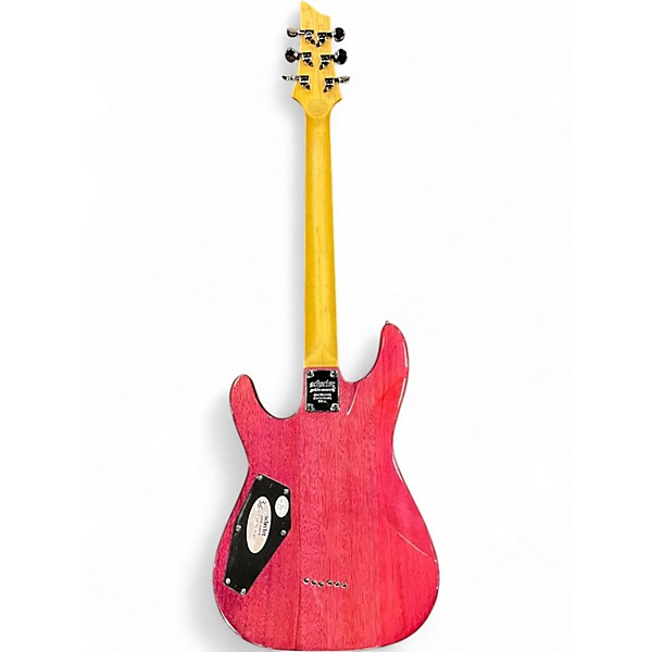 Used Schecter Guitar Research Omen Extreme 6 Electric Magenta Solid Body Electric Guitar