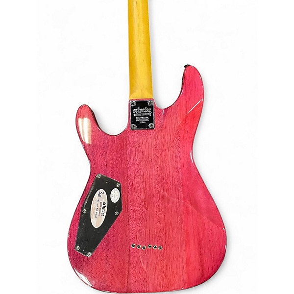 Used Schecter Guitar Research Omen Extreme 6 Electric Magenta Solid Body Electric Guitar