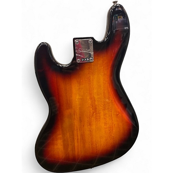 Used Squier Affinity Jazz Bass 2 Color Sunburst Electric Bass Guitar
