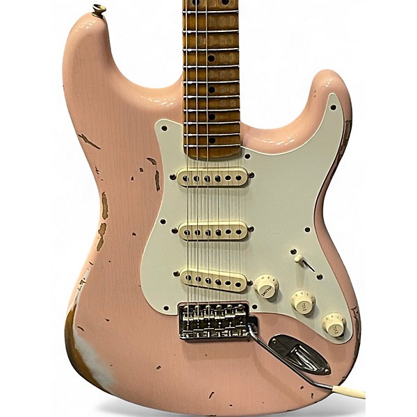 Used Fender 1957 CUSTOM SHOP STRATOCASTER HEAVY RELIC Shell Pink Solid Body Electric Guitar