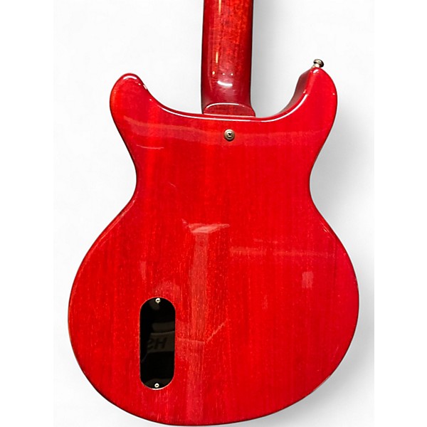 Used Burny DOUBLE CUT CHERRY RED Solid Body Electric Guitar