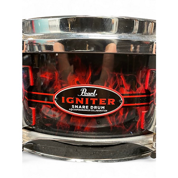 Used Pearl 14in Igniter Red Flame Drum