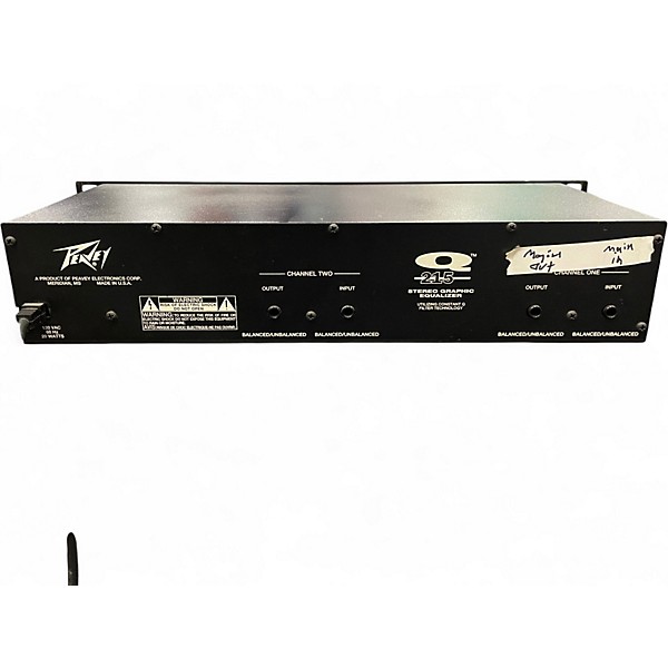 Used Peavey Q215 Stereo Graphic Equalizer Equalizer