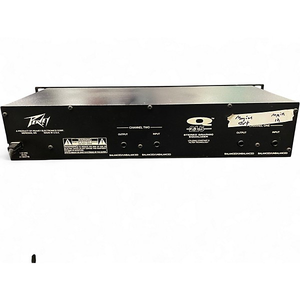 Used Peavey Q215 Stereo Graphic Equalizer Equalizer