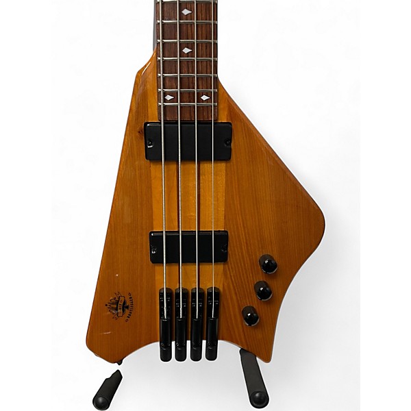Used Bootlegger Ace Natural Electric Bass Guitar