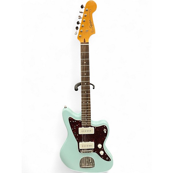 Used Squier JAZZMASTER Daphne Blue Solid Body Electric Guitar