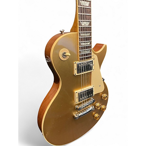Vintage 1981 Gibson Les Paul Standard Gold Bullion Solid Body Electric Guitar