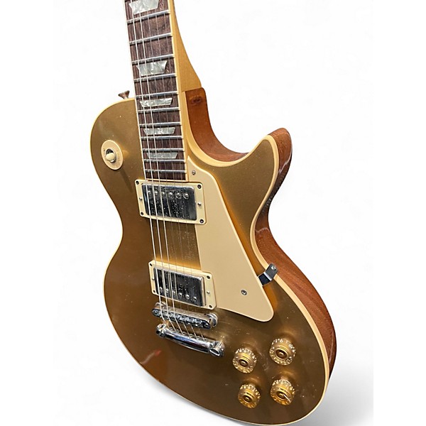 Vintage 1981 Gibson Les Paul Standard Gold Bullion Solid Body Electric Guitar