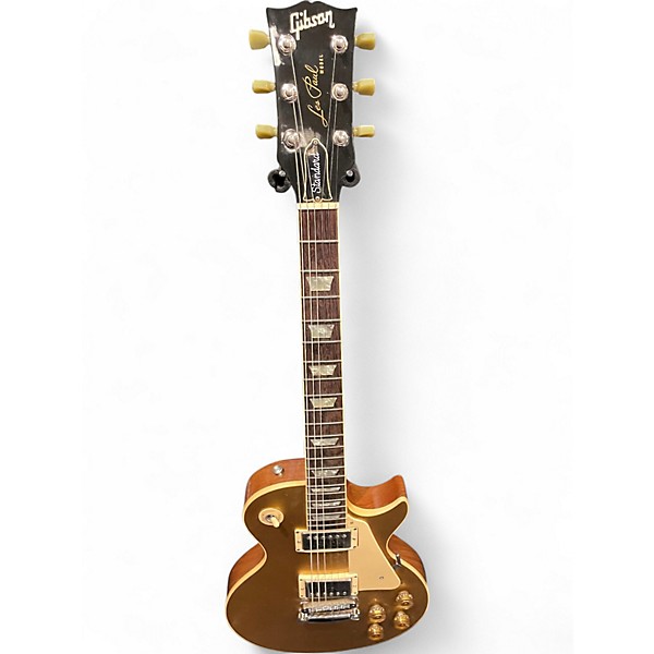 Vintage 1981 Gibson Les Paul Standard Gold Bullion Solid Body Electric Guitar