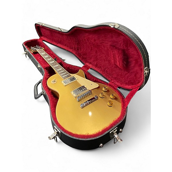 Vintage 1981 Gibson Les Paul Standard Gold Bullion Solid Body Electric Guitar