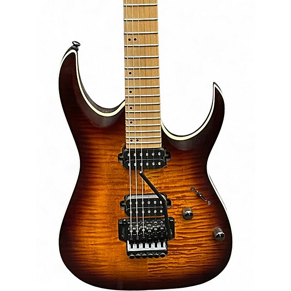 Used Ibanez RGAR42MFT Dragons Eye Burst Solid Body Electric Guitar