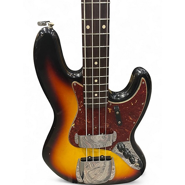 Used Fender Custom Shop 1964 Jazz Bass Journeyman Relic 3 Color Sunburst Electric Bass Guitar