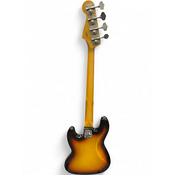 Used Fender Custom Shop 1964 Jazz Bass Journeyman Relic 3 Color Sunburst Electric Bass Guitar